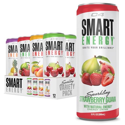 C4 Energy Smart Energy Tropical Oasis Variety Pack, 200mg Caffeine, 12 Pack